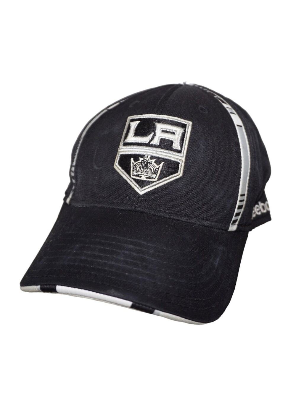 DISCOLOR - Vintage Los Angeles LA Kings Hat - Reebok NHL Hockey Cap - Adult L/XL